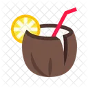 Coconut Cocktail Drink Cocktail Icon