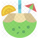 Coconut Drink Tropical Cocktail Icon
