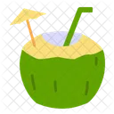 Coconut Drink Tropical Drink Beach Drink Icon