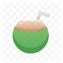 Coconut Drink Summer Sunny Day Icon