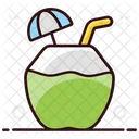 Coconut Drink Smoothie Drink Refreshing Drink Icon