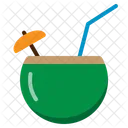 Coconut Fruit Drink Fresh Summer Natural Icon