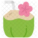 Coconut Drink Summer Icon