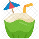 Coconut Drink Juice Summer Icon