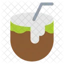 Coconut Cocktail Drink Icon