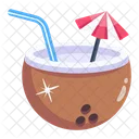Tropical Drink Coconut Drink Beach Drink Icon