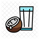 Coconut Drink Coco Drink Glass Icon
