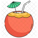 Coconut Drink Summer Icon