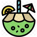 Coconut Drink Tropical Cocktail Icon