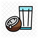 Coconut Drink Coco Drink Glass Symbol