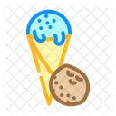 Coconut Ice Cream Ice Cream Sundae Icon