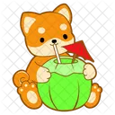 Coconut Drink Beach Icon