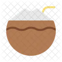 Coconut Drink Straw Icon