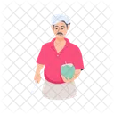 Coconut Seller Coconut Vendor Indian Seller Icon