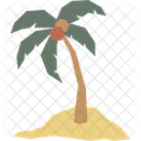Coconut Tree Summer Beach Icon