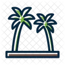Beach Palm Tree Tree Icon