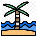 Palm Vacation Travel Icon