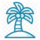 Tropical Coconut Summer Icon