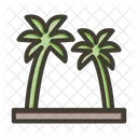Beach Palm Tree Tree Icon