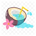 Coconut Water Drink Beverage Icon