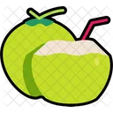 Coconut With Cut Beverage Drink  Icon