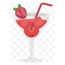 Cóctel Daiquiri De Fresa Fresca  Icono