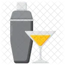 Coctelera Coctelera Vidrio Icono