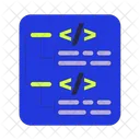 Codage Structure Diagramme Icône