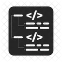 Codage Structure Diagramme Icône