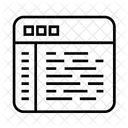 Codage Interface Code Icône