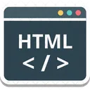 Codage Html Html Code Source Icône