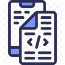 Mobile Codage Script Icône