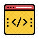 Page Web Codage Script Icon