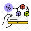 Blockchain Coding Code Algorithm Web Coding アイコン