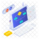 Algorithme De Code Flux De Travail Organigramme Icon