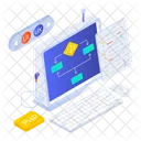 Code Algorithmus Workflow Flussdiagramm Symbol