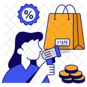 Code Barres Dachat Code QR Code De Prix Icon