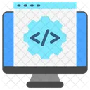 Code Base Software Development Icon
