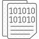 Code Binaire Thinline Icon Icon