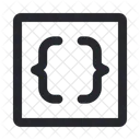 Code Brackets Square Icon