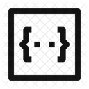Carre De Code Icône