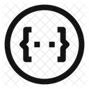 Cercle De Code Icône