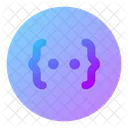 Cercle De Code Icône