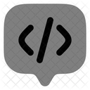 Chat Square Code Icon