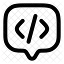 Chat Square Code Icon