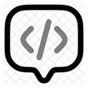 Chat Square Code Icon