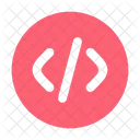 Code Circle Computer Web Icon