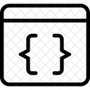 Code de contour des parenthèses  Icône