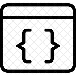 Code de contour des parenthèses  Icône