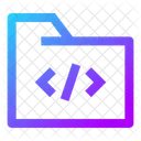 Dossier Code Code Codage Icône